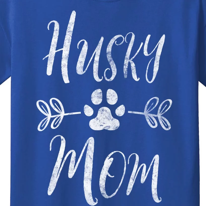 Husky Mom Gift Siberian Husky Lover Owner Funny Dog Mom Gift Kids T-Shirt