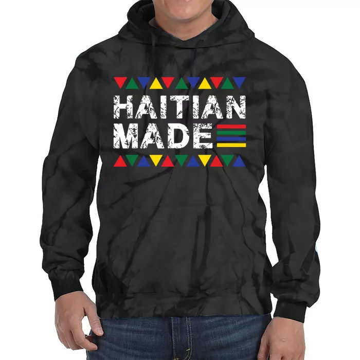 Haitian Made Haiti Pride Tie Dye Hoodie