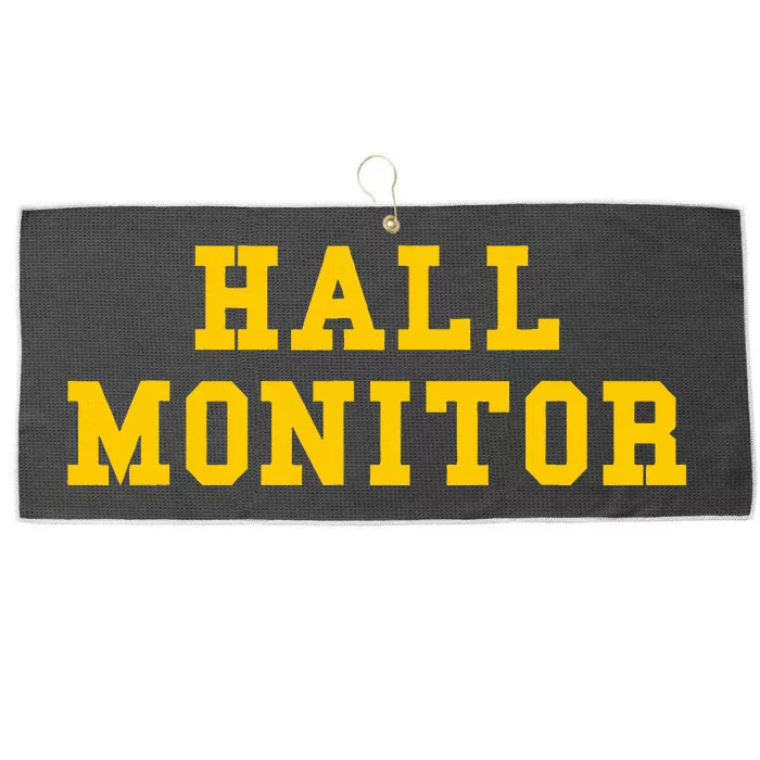 Hall Monitor Large Microfiber Waffle Golf Towel