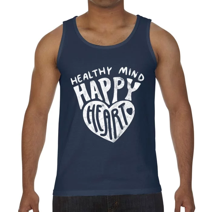 Healthy Mind Happy Heart Mental Health Comfort Colors® Tank Top