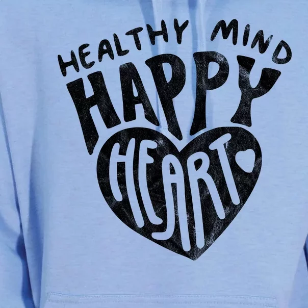 Healthy Mind Happy Heart Mental Health Unisex Surf Hoodie