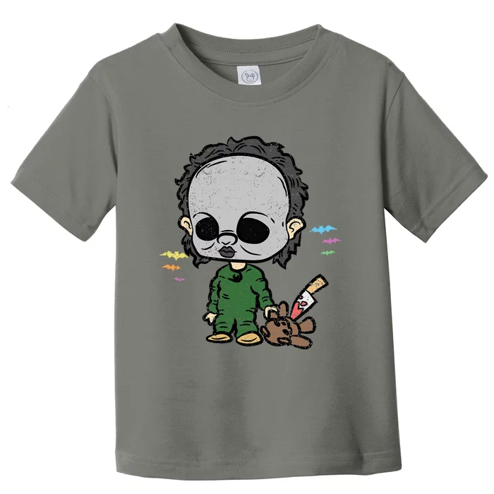 Horror Movie Halloween Costume Scary Toddler T-Shirt