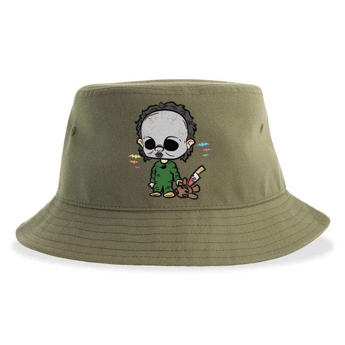 Horror Movie Halloween Costume Scary Sustainable Bucket Hat