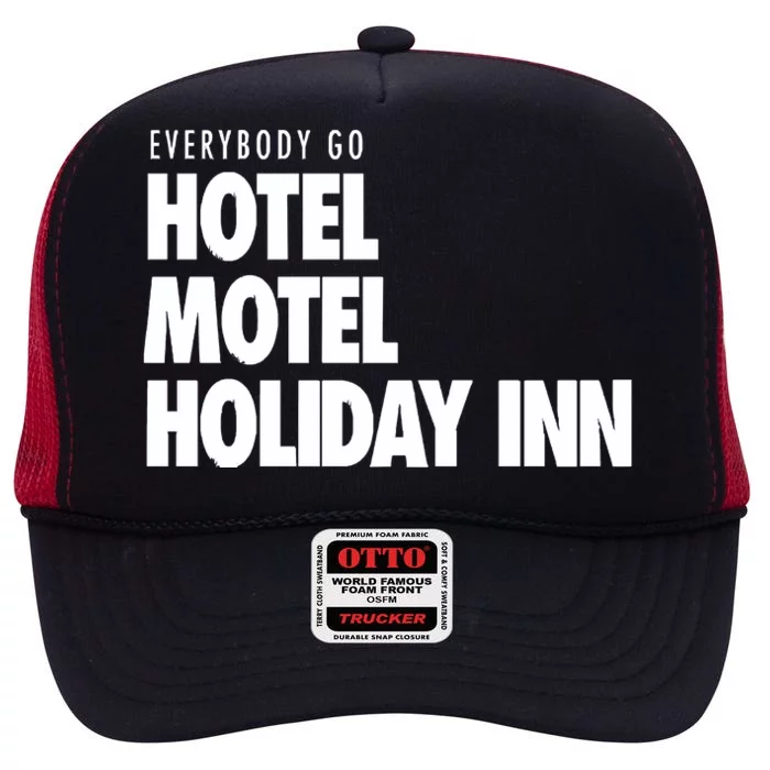 Hotel Motel Holiday Inn High Crown Mesh Trucker Hat