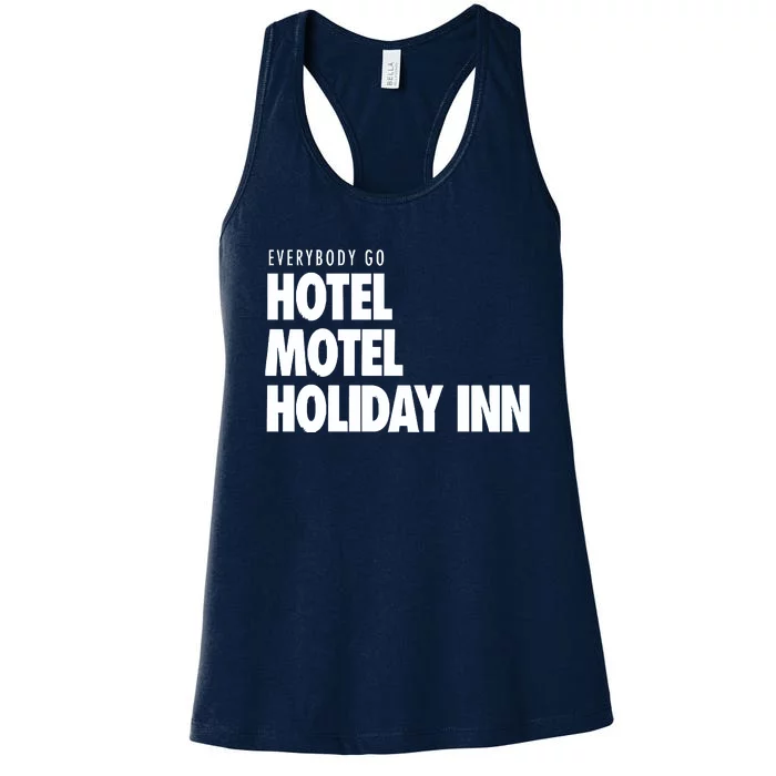 Hotel Motel Holiday Inn Women's Racerback Tank