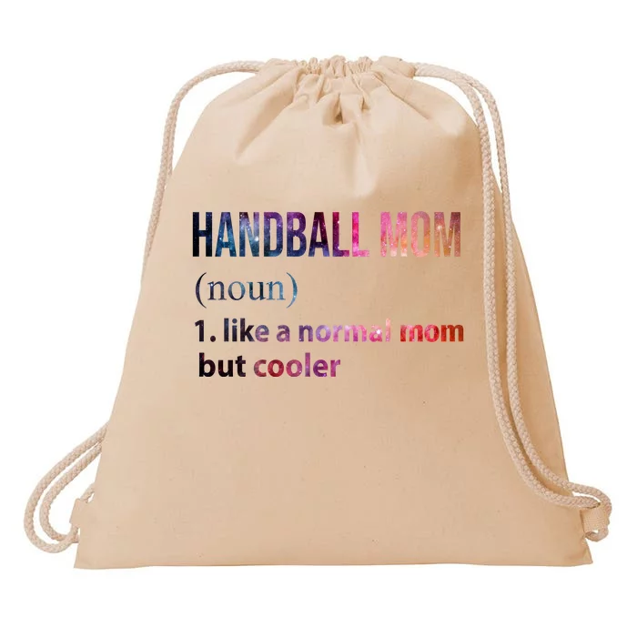 Handball Mom Drawstring Bag