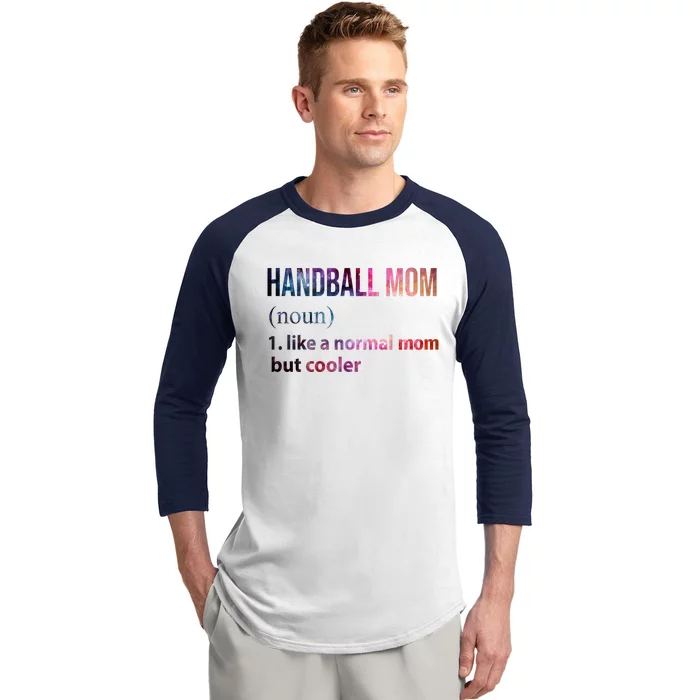 Handball Mom Baseball Sleeve Shirt