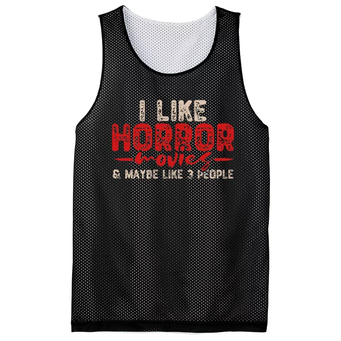 Horror Movie Mesh Reversible Basketball Jersey Tank