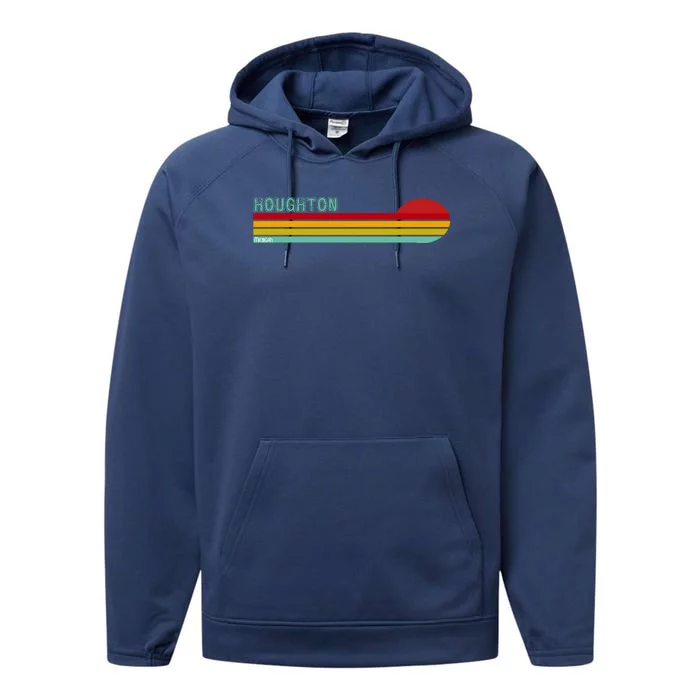 Houghton Michigan Performance Fleece Hoodie