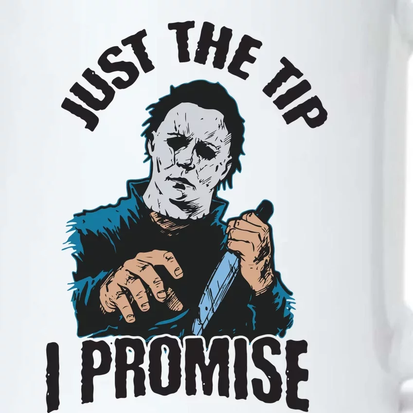 Horror Movie Halloween Just The Tip I Promise Knife Funny Black Color Changing Mug