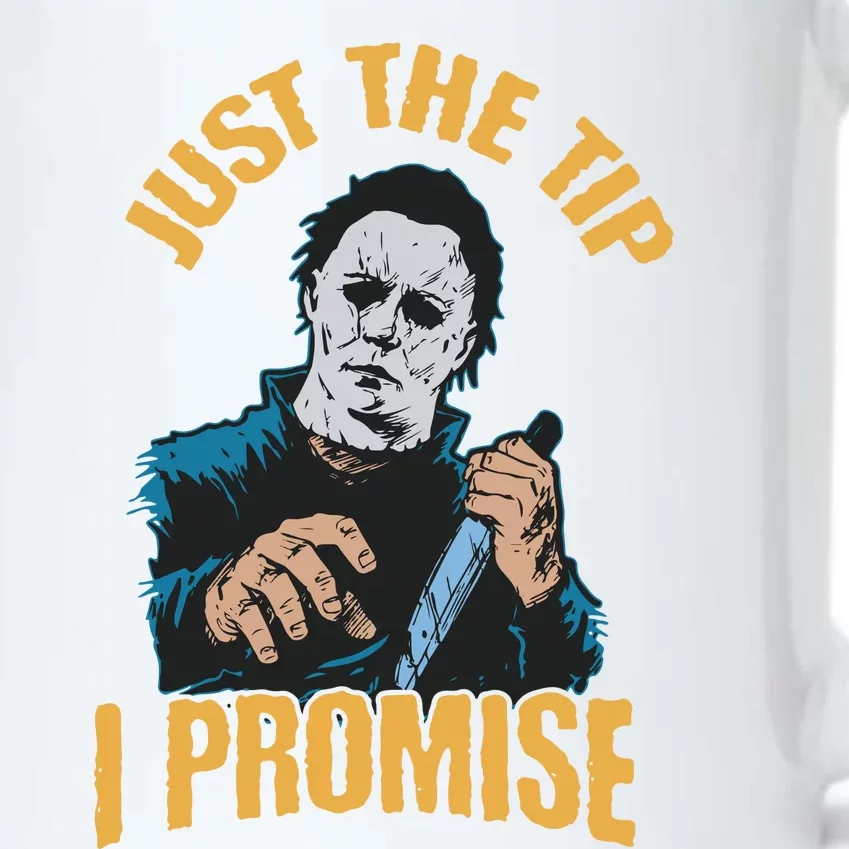 Horror Movie Halloween Just The Tip I Promise Knife Funny Black Color Changing Mug