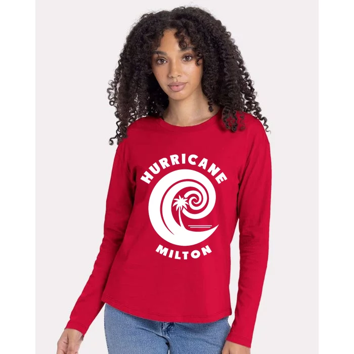 Hurricane Milton Hurricane Season 2024 Womens Cotton Relaxed Long Sleeve T-Shirt