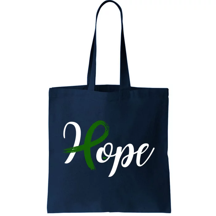 Hope Mental Health Awareness Ribbon Tote Bag