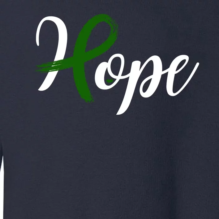 Hope Mental Health Awareness Ribbon Toddler Sweatshirt