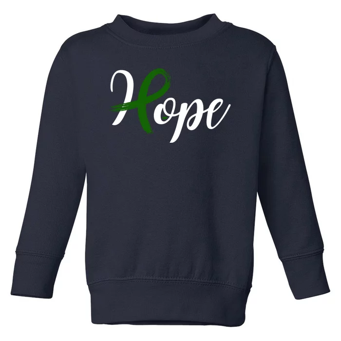 Hope Mental Health Awareness Ribbon Toddler Sweatshirt