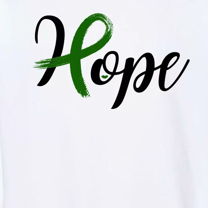 Hope Mental Health Awareness Ribbon Garment-Dyed Sweatshirt