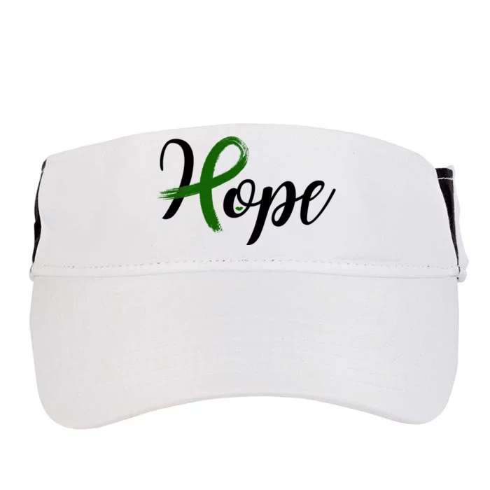 Hope Mental Health Awareness Ribbon Adult Drive Performance Visor