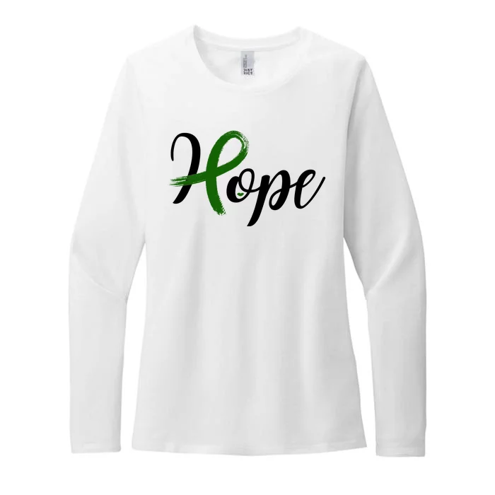 Hope Mental Health Awareness Ribbon Womens CVC Long Sleeve Shirt