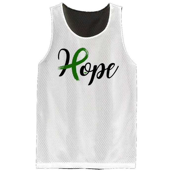 Hope Mental Health Awareness Ribbon Mesh Reversible Basketball Jersey Tank