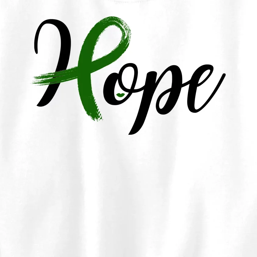 Hope Mental Health Awareness Ribbon Kids Sweatshirt