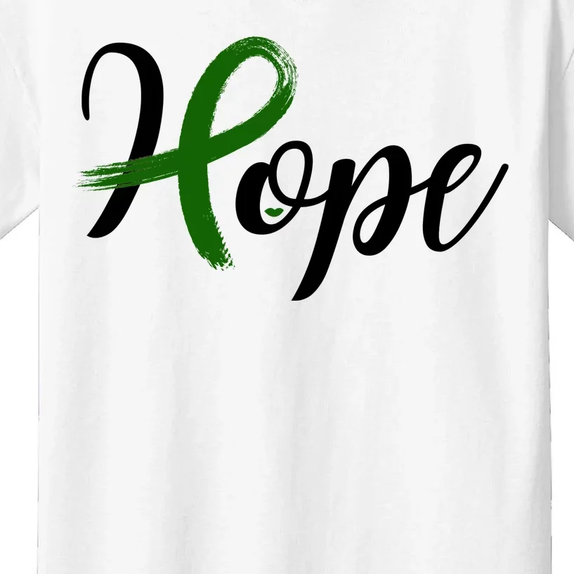 Hope Mental Health Awareness Ribbon Kids T-Shirt