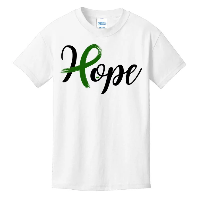 Hope Mental Health Awareness Ribbon Kids T-Shirt