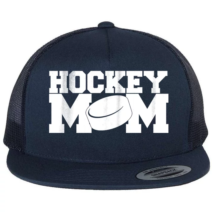 Hockey Mom Flat Bill Trucker Hat