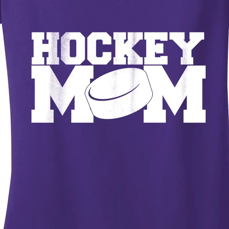 Hockey Mom Women's V-Neck T-Shirt