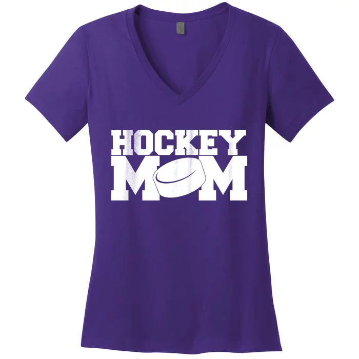 Hockey Mom Women's V-Neck T-Shirt