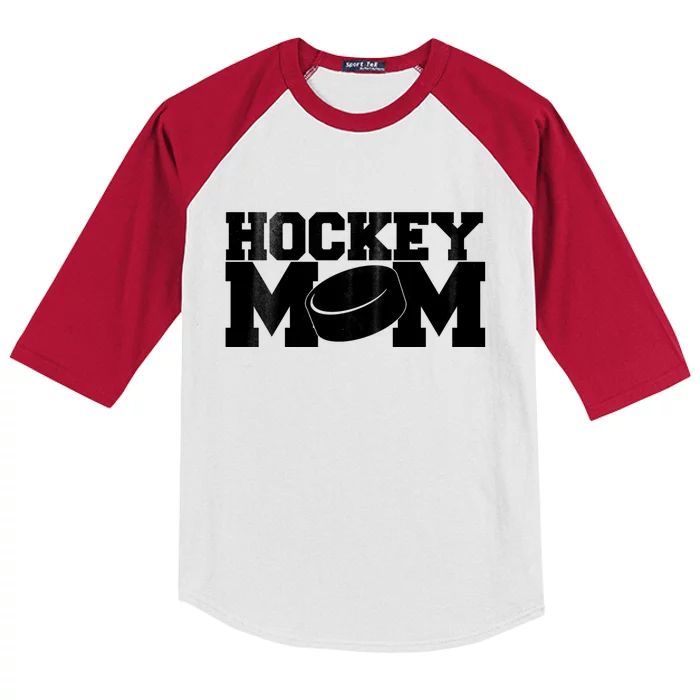 Hockey Mom Kids Colorblock Raglan Jersey