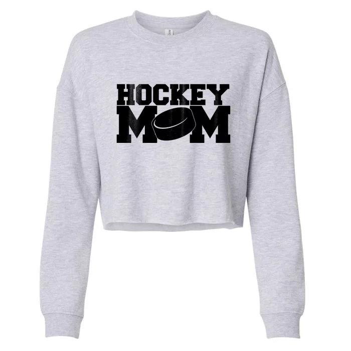 Hockey Mom Cropped Pullover Crew