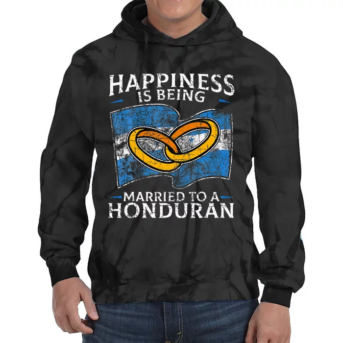 Honduran Marriage Honduras Married Heritage Flag Culture Tie Dye Hoodie