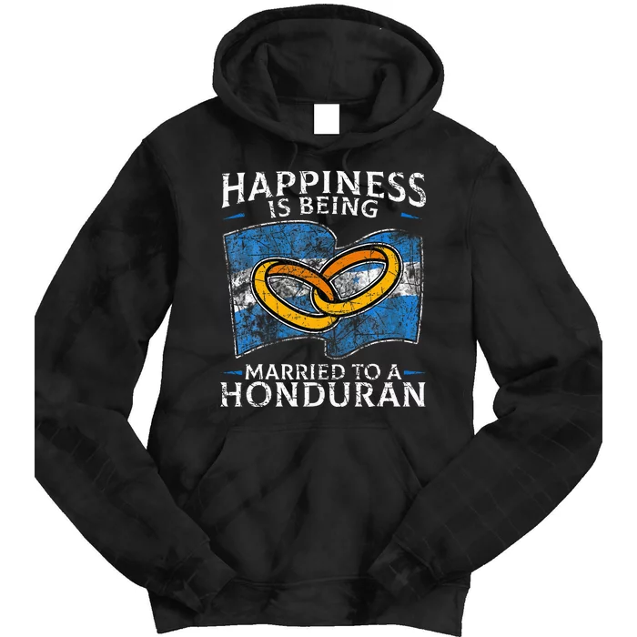 Honduran Marriage Honduras Married Heritage Flag Culture Tie Dye Hoodie