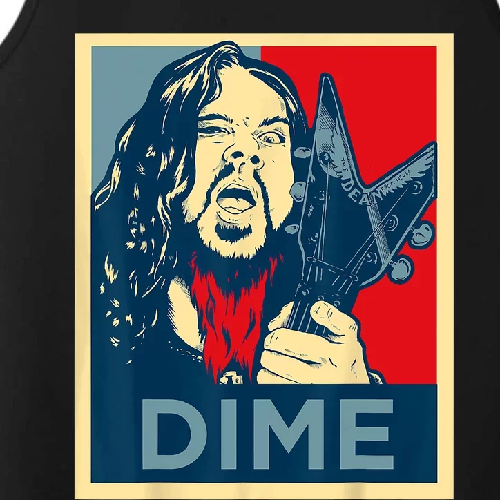 Heavy Metal Hope Poster Dime Dimebag Obama Darrell Guitar Performance Tank