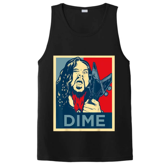 Heavy Metal Hope Poster Dime Dimebag Obama Darrell Guitar Performance Tank