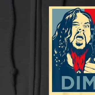 Heavy Metal Hope Poster Dime Dimebag Obama Darrell Guitar Full Zip Hoodie