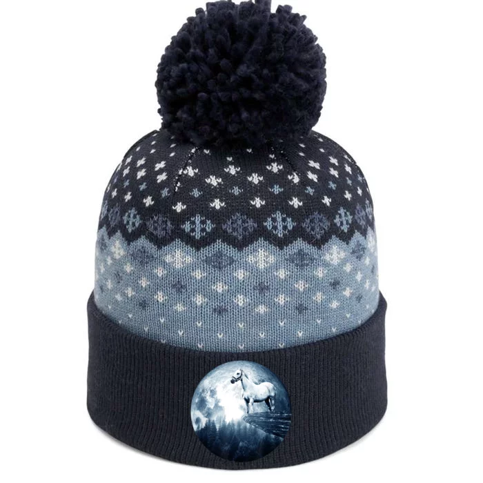 Horse Moon Horses The Baniff Cuffed Pom Beanie