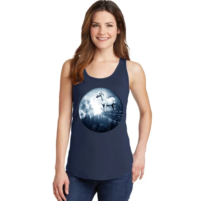 Horse Moon Horses Ladies Essential Tank