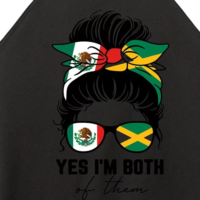 Half Mexican Half Jamaican Girl Mexico Jamaica Flag Women’s Perfect Tri Rocker Tank