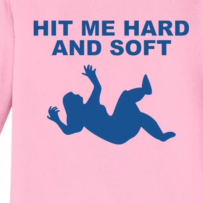 Hit Me Hard And Soft Music Lover Baby Long Sleeve Bodysuit