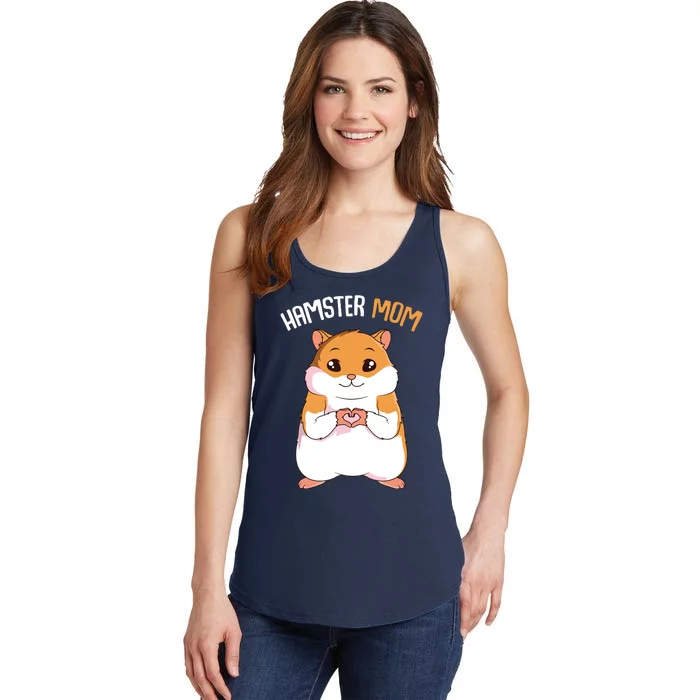 Hamster Mom Hammy Girl Women Ladies Essential Tank