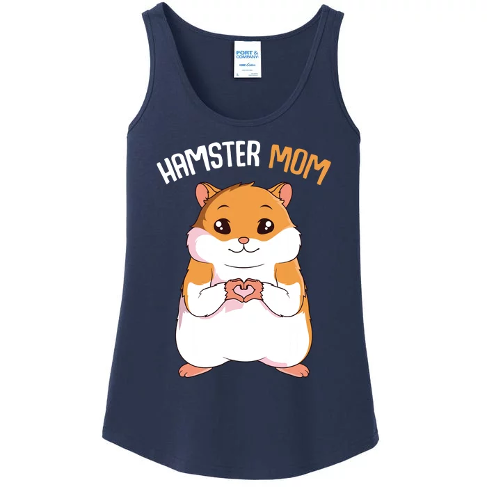 Hamster Mom Hammy Girl Women Ladies Essential Tank