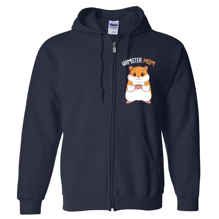 Hamster Mom Hammy Girl Women Full Zip Hoodie