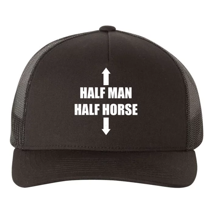 Half Man Half Horse Funny Yupoong Adult 5-Panel Trucker Hat