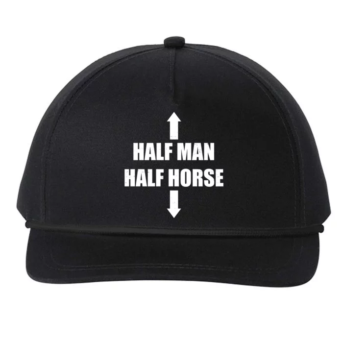 Half Man Half Horse Funny Snapback Five-Panel Rope Hat