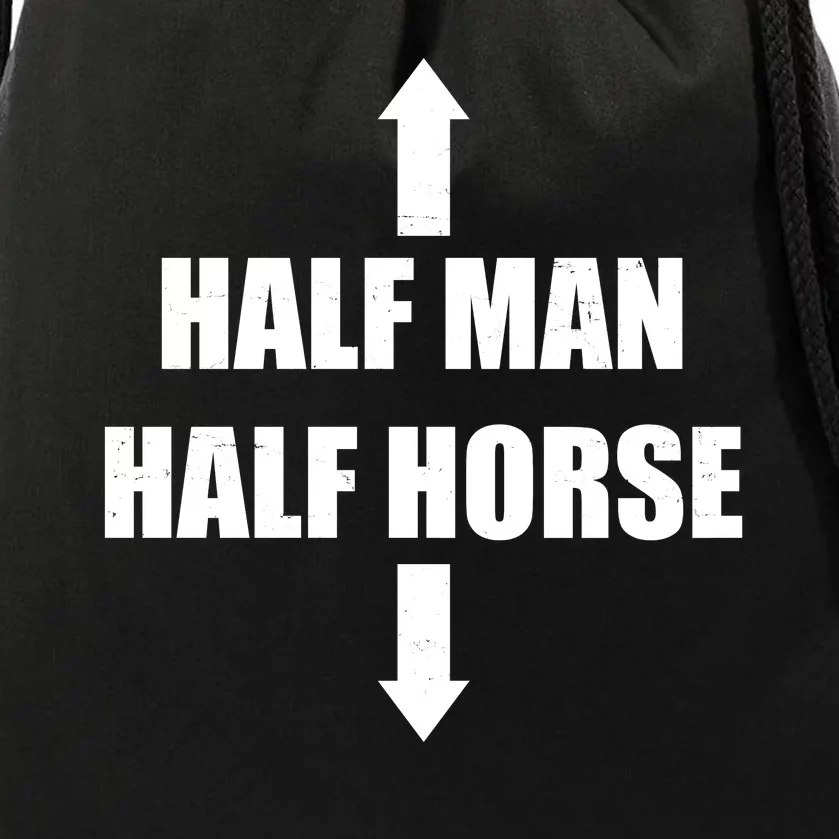 Half Man Half Horse Funny Drawstring Bag