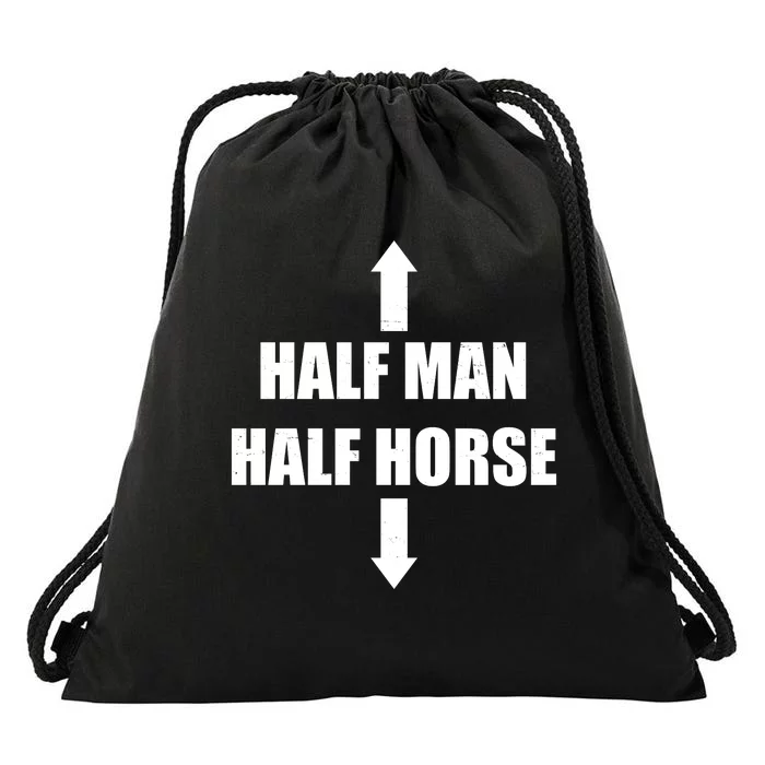 Half Man Half Horse Funny Drawstring Bag