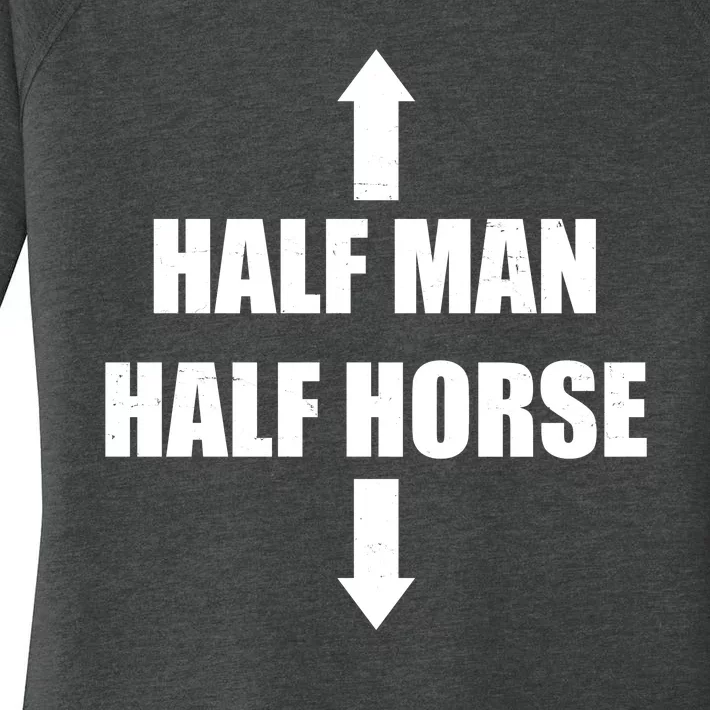 Half Man Half Horse Funny Women's Perfect Tri Tunic Long Sleeve Shirt