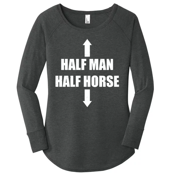 Half Man Half Horse Funny Women's Perfect Tri Tunic Long Sleeve Shirt