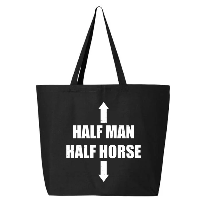 Half Man Half Horse Funny 25L Jumbo Tote